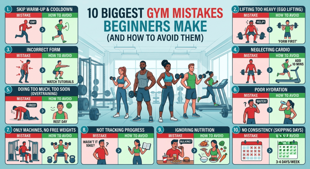 10 Biggest Gym Mistakes Beginners Make