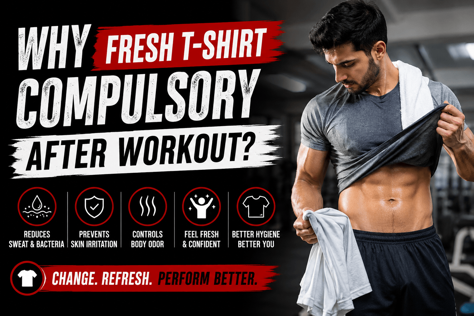 Fresh T-Shirt Important After a Workout